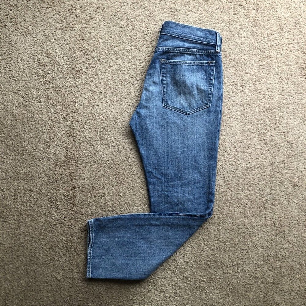 J Crew Men's The Sutton Straight Fit Jeans, Size 30 x 30, Light Blue